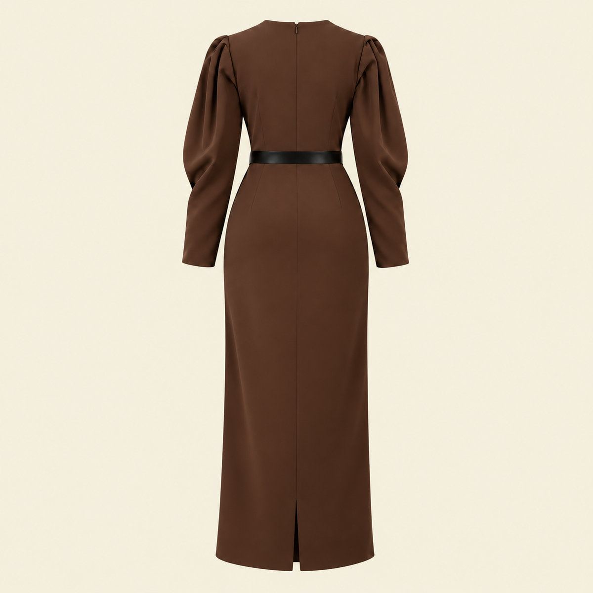THE NEW BROWN AUTUMN DRESS