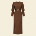 THE NEW BROWN AUTUMN DRESS