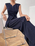 Bogossa Midnight Pinstripe Co-ord Set – Modern Professionalism