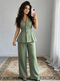 Bogossa Sage Harmony Co-ord Set – Sophisticated Elegance